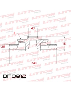Disco de Freno Delantero Chevrolet Onix / Cobalt / Varios
