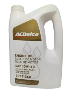 Ac005 Aceite De Motor Semisintetico 10w40 4l